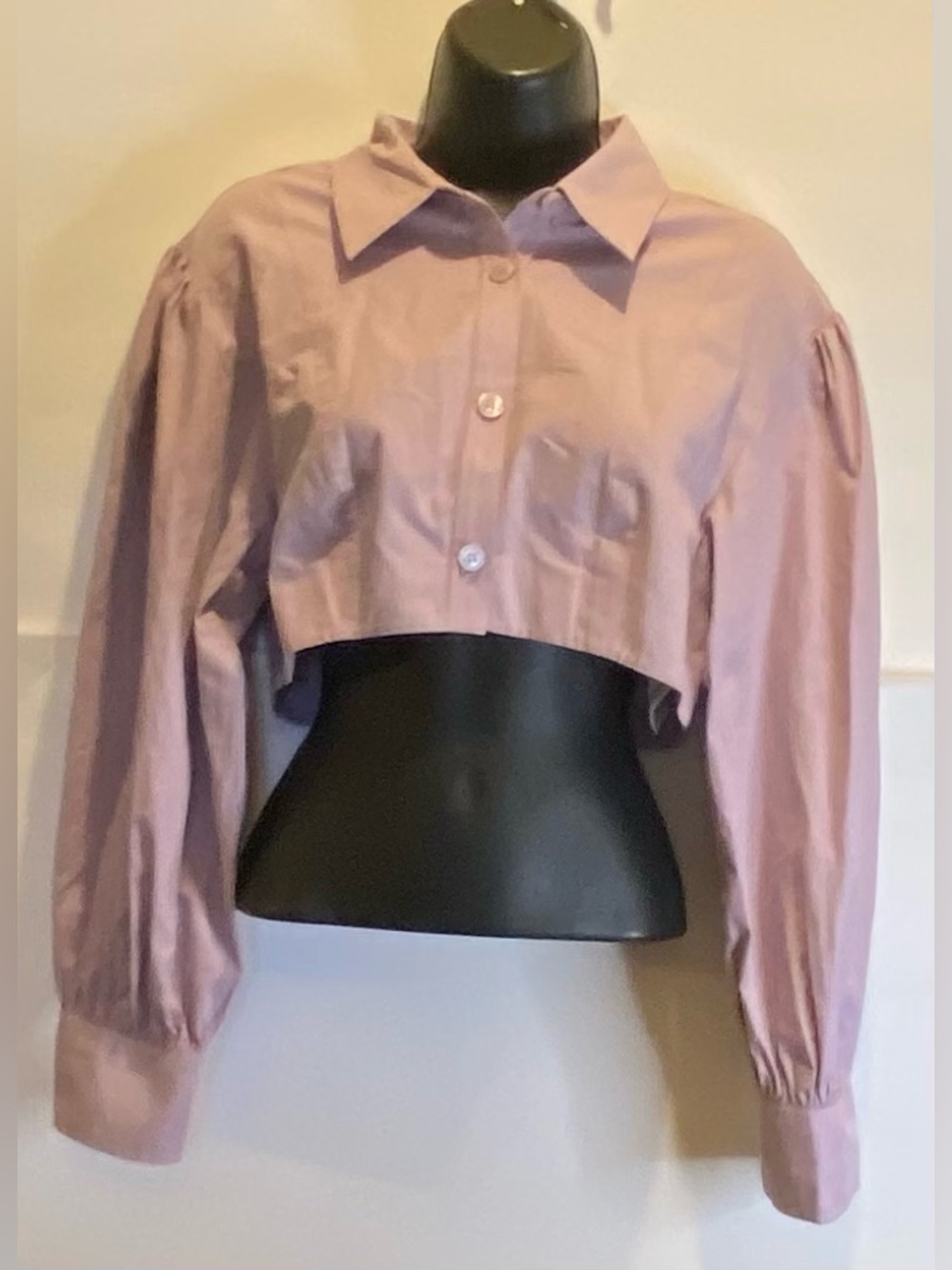 Zara Shirt Corta Zara Popelina Lila

Talla M / Cropped Balloon Blouse 💜✨